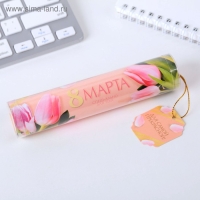 Ручка шариковая синяя паста в тубусе "Для самой прекрасной!", пластик Ручка шариковая синяя паста в тубусе "Для самой прекрасной!", пластик