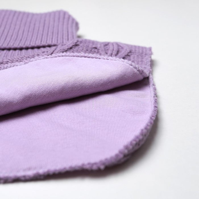 Манишка для девочки, цвет сиреневый, размер 50-52