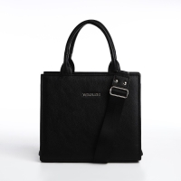 Сумка женская TEXTURA, тоут, средний размер, цвет чёрный