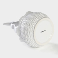 Конфетница Доляна &laquo;Зайка&raquo;, 13,3&times;21,5 см, цвет белый