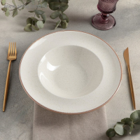 Тарелка для пасты Beige, 500 мл, d=25 см, цвет бежевый