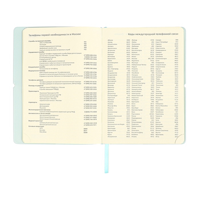 Ежедневник недатированный A5 136 листов deVENTE. Jane, мягкая обложка пвх, резинка, перфорация, ляссе, блок 70, голубой