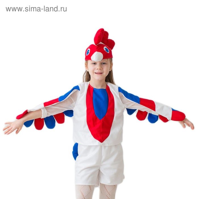 Карнавальный костюм &laquo;Петушок&raquo;, 3-5 лет, рост 104-116 см, цвет белый
