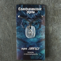 Амулет "Скандинавские Руны", руна ИНГУЗ, 21х29мм, металлический