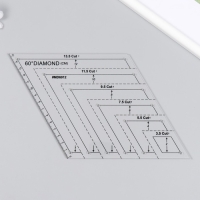 Линейка для пэчворка пластик 60&deg; "Ромб"