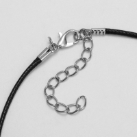 Кулон на шнурке &laquo;Кот в очках&raquo; пуля, цвет чернёное золото на чёрном шнурке, 47 см