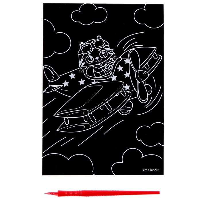 Набор для творчества: изготовление топперов, раскраска-наклейки и гравюра &laquo;Космос&raquo;