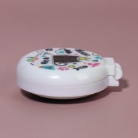 Расчёска массажная, складная, с зеркалом, d = 6,5 см, рисунок МИКС Расчёска массажная, складная, с зеркалом, d = 6,5 см, рисунок МИКС