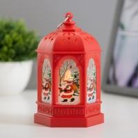 Ночник "Огонек" LED 1Вт 3хAG13 красный 8,5х8,5х13см RISALUX Ночник "Огонек" LED 1Вт 3хAG13 красный 8,5х8,5х13см RISALUX