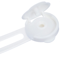 Набор блокираторов для дверей и ящиков, универсальные, гибкие, 4 шт., цвет белый/прозр, Крошка Я