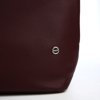 Сумка женская на молнии, цвет бордовый