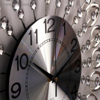 Часы настенные, серия: Ажур, "Стальные Перья", плавный ход, d-69 см Часы настенные, серия: Ажур, "Стальные Перья", плавный ход, d-69 см