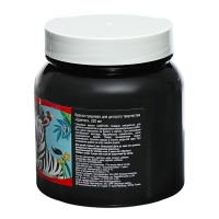 Гуашь в банке 220 мл, ЗХК "Цветик" чёрная (3023810)