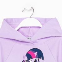 Худи для девочки &laquo;Искорка&raquo;, My Little Pony, рост 86-92 см, цвет фиолетовый