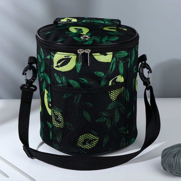 Сумка-футляр &laquo;Зелень&raquo;, 2 люверса, d = 21 &times; 23 см, цвет разноцветный