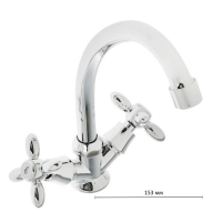 Смеситель для кухни Accoona A5678, двухвентильный, силумин, хром Смеситель для кухни Accoona A5678, двухвентильный, силумин, хром