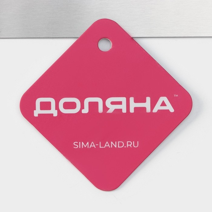 Кондитерская лопатка - палетка изогнутая Доляна, 36,5&times;3 см, рабочая часть 24,5 см, цвет серебристый