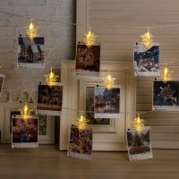 Гирлянда «Нить» 4.5 м с насадками «Прищепки-ёлочки», IP20, прозрачная нить, 20 LED, свечение тёплое белое, 220 В Гирлянда «Нить» 4.5 м с насадками «Прищепки-ёлочки», IP20, прозрачная нить, 20 LED, свечение тёплое белое, 220 В