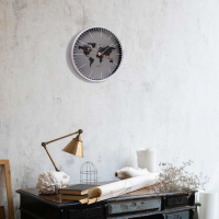 Часы настенные, интерьерные "Материки", d=30.5 см, бесшумные