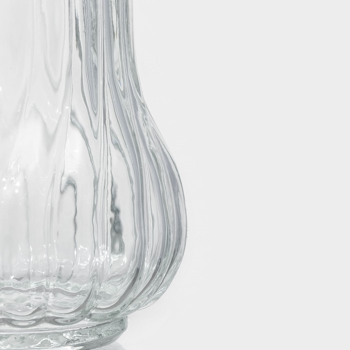 Сахарница стеклянная с дозатором Доляна &laquo;Перелив&raquo;, 210 мл, 13,5&times;7 см