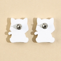 Серьги «Котик» гвоздики, 6х9 см Серьги «Котик» гвоздики, 6х9 см