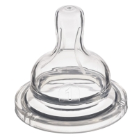 Соска на  бутылочку, антиколиковая, от 3 мес.,  Крошка Я, широкое горло,  средний поток,  &Oslash;50 мм.