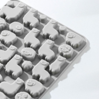 Форма для мармелада Доляна &laquo;Ферма&raquo;, силикон, 23&times;12,5&times;1 см, 53 ячейки, цвет МИКС