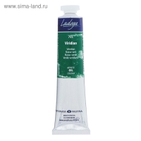 Краска масляная в тубе 46 мл, ЗХК "Ладога", виридоновая зелёная, 1204701