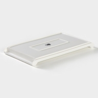 Блюдо для подачи фарфоровое с вставкой из бамбука BellaTenero, 25,5&times;14,5&times;2,3 см