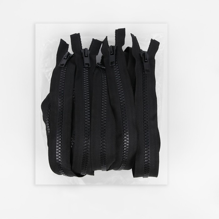 Молния &laquo;Трактор&raquo;, №8, разъёмная, замок автомат, 110 см, цвет чёрный, цена за 1 штуку