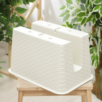 Кашпо на перила &laquo;Ротанг&raquo;, 12 л, цвет бежевый