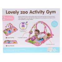 Развивающий коврик &laquo;Любимый зоопарк&raquo;, цвет розовый