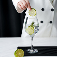 Барный коврик Доляна, 30&times;15&times;0,9 см, резина, цвет чёрный