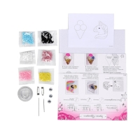 Вышивка бисером. Брошь «Единорог и мороженое», набор для творчестваа Вышивка бисером. Брошь «Единорог и мороженое», набор для творчестваа