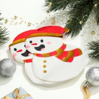 Новогодние салфетки бумажные &laquo;Снеговик&raquo;, 2 слоя, 20 шт.