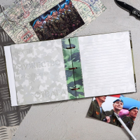 Дембельская книга на ленте &laquo;Герой&raquo;, 32 листа, 20 х 20 см