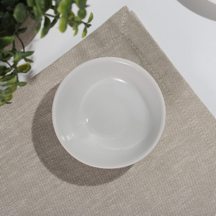 Блюдце для варенья &laquo;Белое&raquo;, d=9 см, фарфор