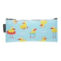 Пенал мягкий 1 отделение, 90х200, плоский, искусственная кожа, универсальный, голубой, Colorio Пенал мягкий 1 отделение, 90х200, плоский, искусственная кожа, универсальный, голубой, Colorio