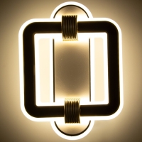Бра "Квадрат" LED 35Вт 4000К черно-белый 26х19х5 см