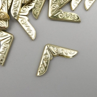 Защитный уголок для альбома металл "Завитки" набор 100 шт золото 1,4х1,4 см Защитный уголок для альбома металл "Завитки" набор 100 шт золото 1,4х1,4 см