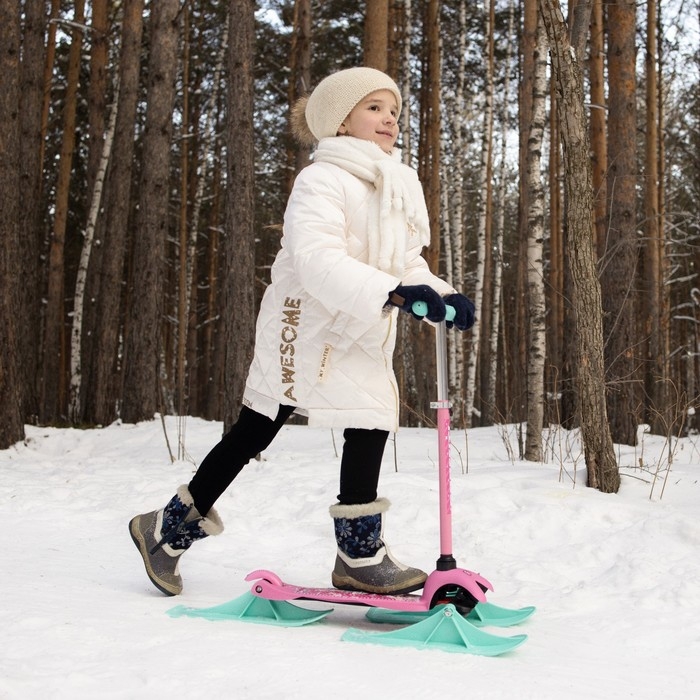 Самокат-снегокат 2 в 1 GRAFFITI «Девочка» Самокат-снегокат 2 в 1 GRAFFITI «Девочка»