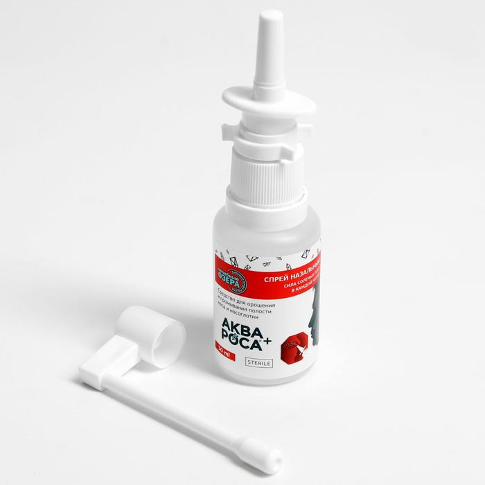 Набор "АкваРоса+", спрей назальный 30 мл + ополаскиватель минеральный 300 мл, дополнительная насадка