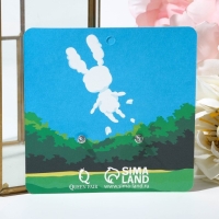 Серьги пластик &laquo;Зайка&raquo;, цвет бело-коричневый в серебре