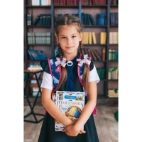 Школьный сарафан, цвет черный, рост 140