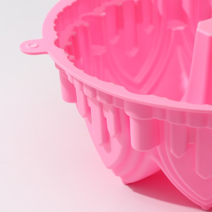 Форма для выпечки Доляна &laquo;Немецкий кекс. Замок&raquo;, силикон, 22&times;8 см, цвет МИКС