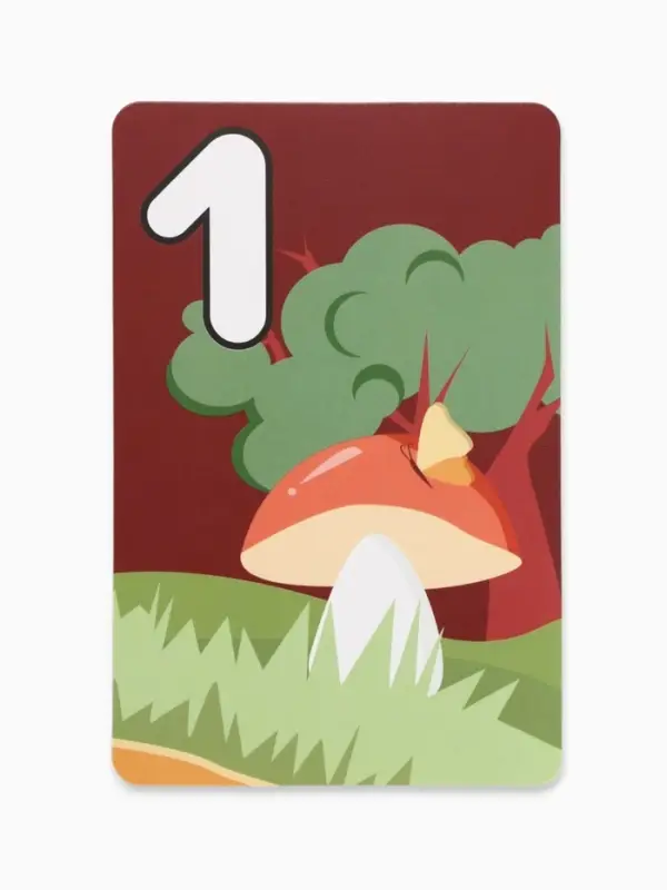 Обучающие карточки &laquo;Весёлый счет&raquo; грибы, 15 штук, 9&times;14 см