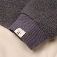 Худи-боди детское MINAKU, цвет графит/экрю, рост 74-80