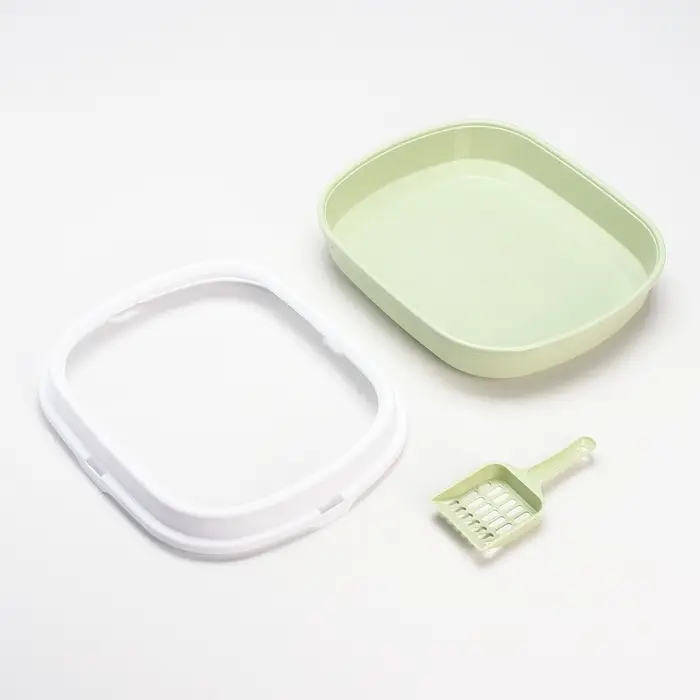 Туалет с бортом 40&times;34&times;11 см, зелёный