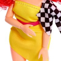 Кукла &laquo;Кудряшка Рина&raquo;, шарниры в руках, красный