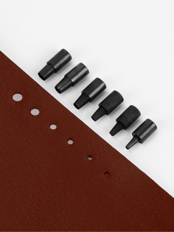 Пробойник для кожи, со сменными пуансономи, 6 шт., 1.5-4 мм